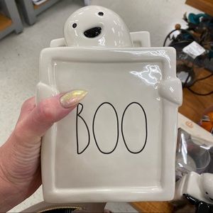 Rae Dunn Boo Ghost Figurine Halloween